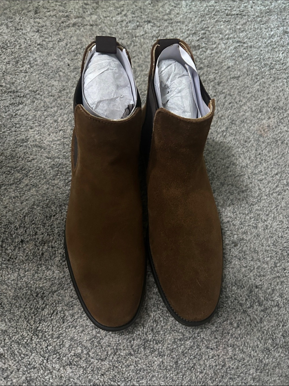 Steve Madden Men's Brown Suede Chelsea Boots
